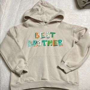 H&M Beige 'Best Brother' Hoodie